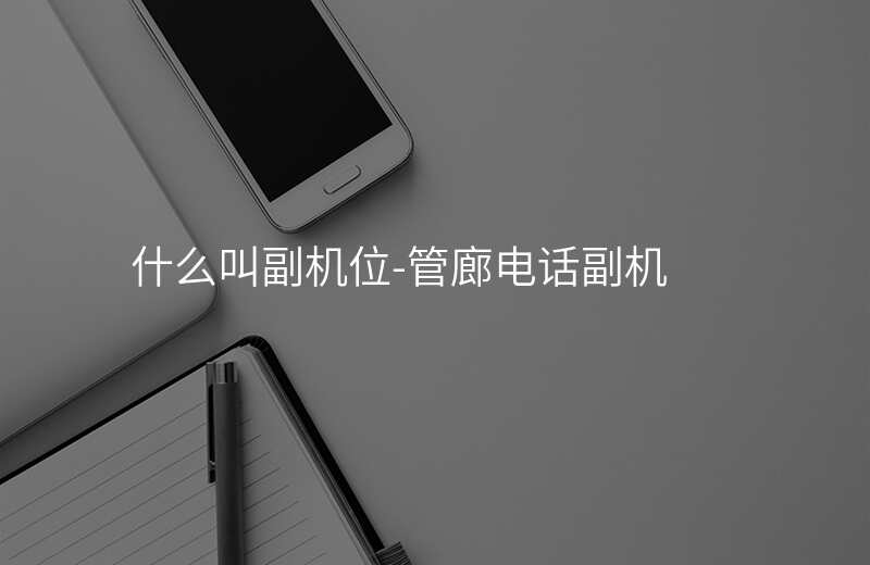  什么叫副機(jī)位-管廊電話副機(jī)