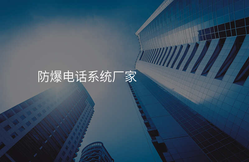  防爆電話(huà)系統(tǒng)廠(chǎng)家